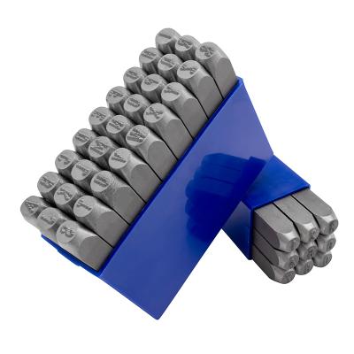 Ståltal prægestempler i sæt (0-9) med karakter højde 10 mm (Low Stress)